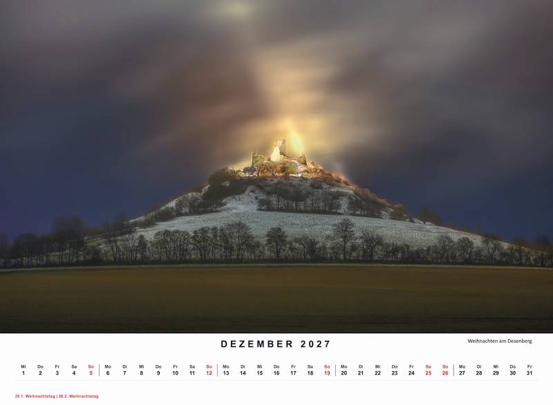 Kalender 2027 - DIN A3 Querformat