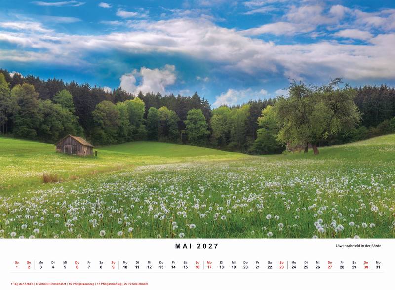 Kalender 2027 - DIN A3 Querformat