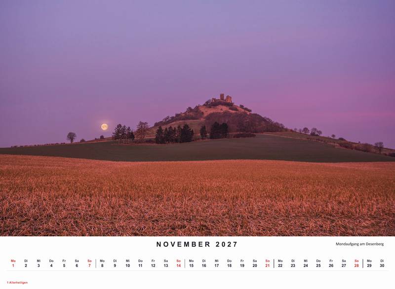 Kalender 2027 - DIN A3 Querformat