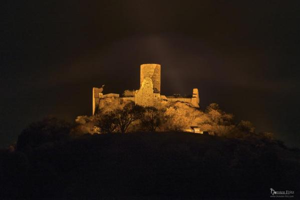 Beleuchtete Desenberg Ruine