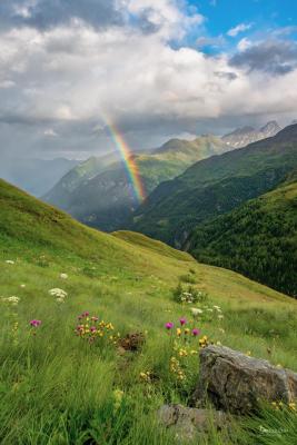 Regenbogen am Großglockner