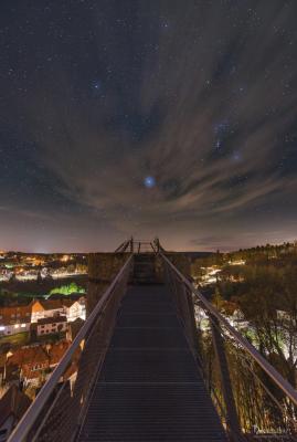 Der Chattenturm bei Nacht