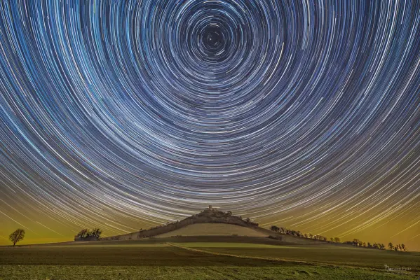 Startrail Sternrotation um den Polarstern