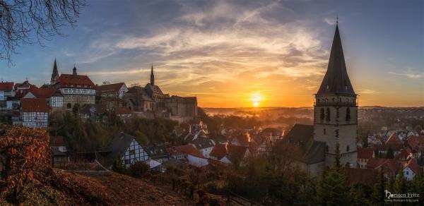 Warburg - Ausblick von der Kanone.