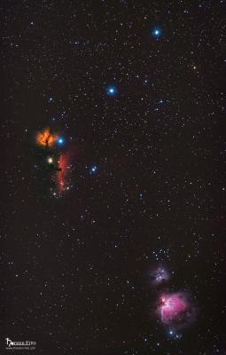 Orion und Pferdekopf Nebel